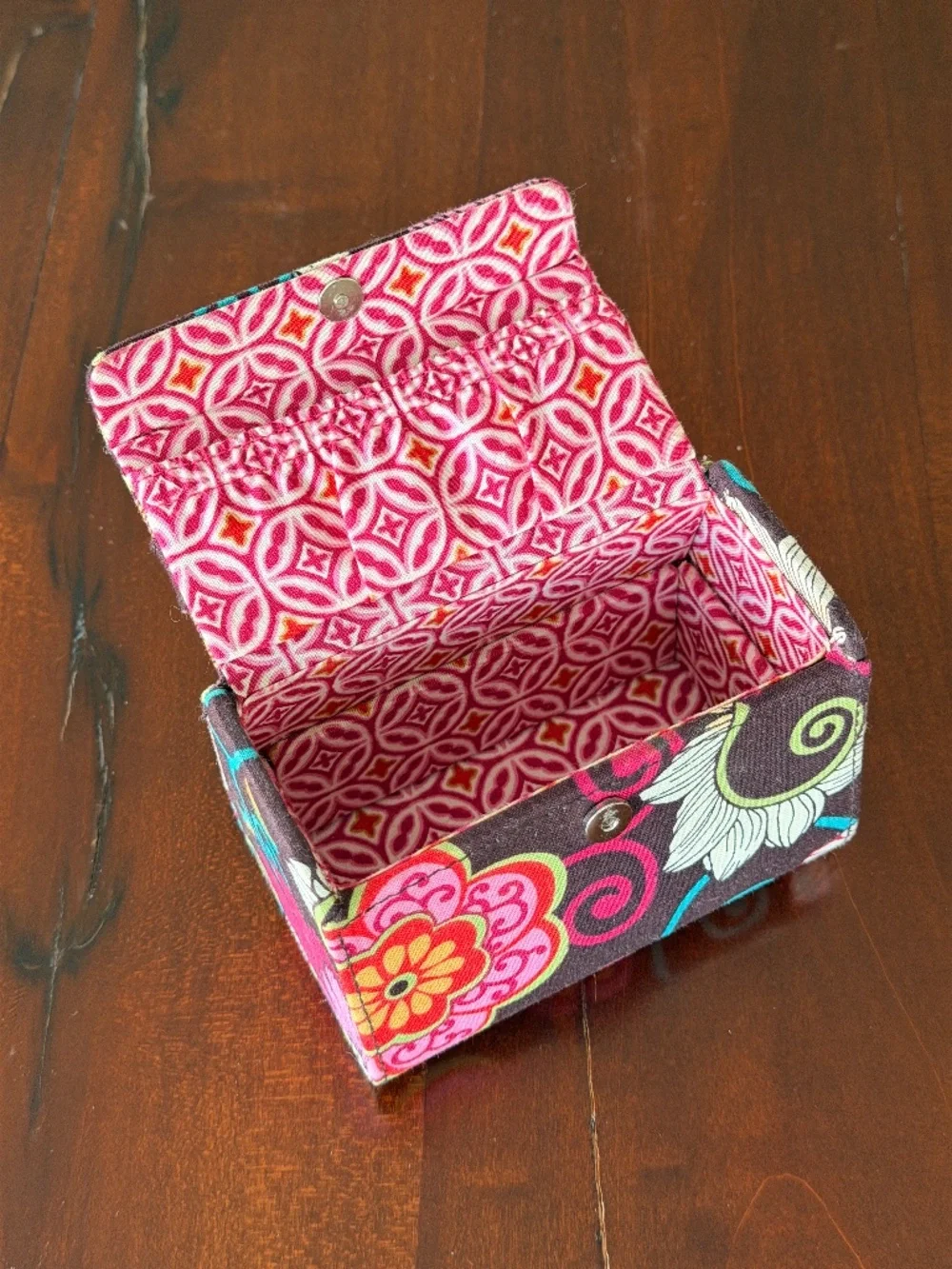 Vera Bradley Small Storage Jewelry Hard Sided Travel Case